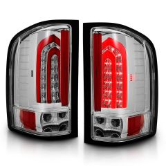 CHEVY SILVERADO 1500 07-13 / 2500HD/3500HD 07-14 LED TAIL LIGHTS CHROME G2