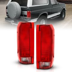 FORD BRONCO 92-96 F-150 92-97 F-250 92-97 TAILLIGHT RED/CLEAR LENS (OE REPLACEMENT)