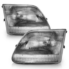 FORD F-150 97-03 HEADLIGHTS G3 CHROME AMBER (OE REPLACEMENT)