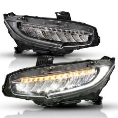 HONDA CIVIC 16-17 4DR LED PROJECTOR HEADLIGHT w/ SEQUENTIAL SIGNAL